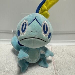Pokemon Sobble Plush - Light Blue with Yellow Fin and Dark Blue Accents 8 inch